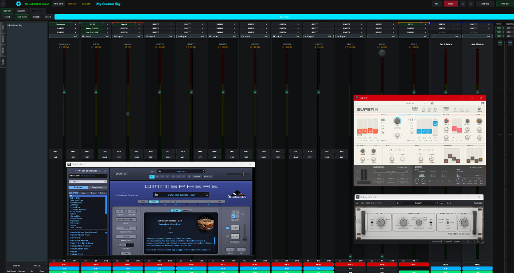 OpenRig Active VST Editors